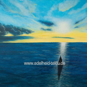 Durch den Sturm geführt - Original Gemälde