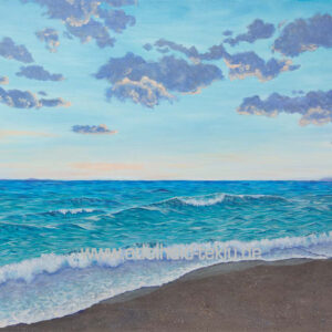 Abendlicher Strand - Original Gemälde