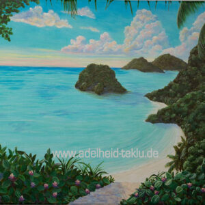 Weg zum Meer - Original Gemälde